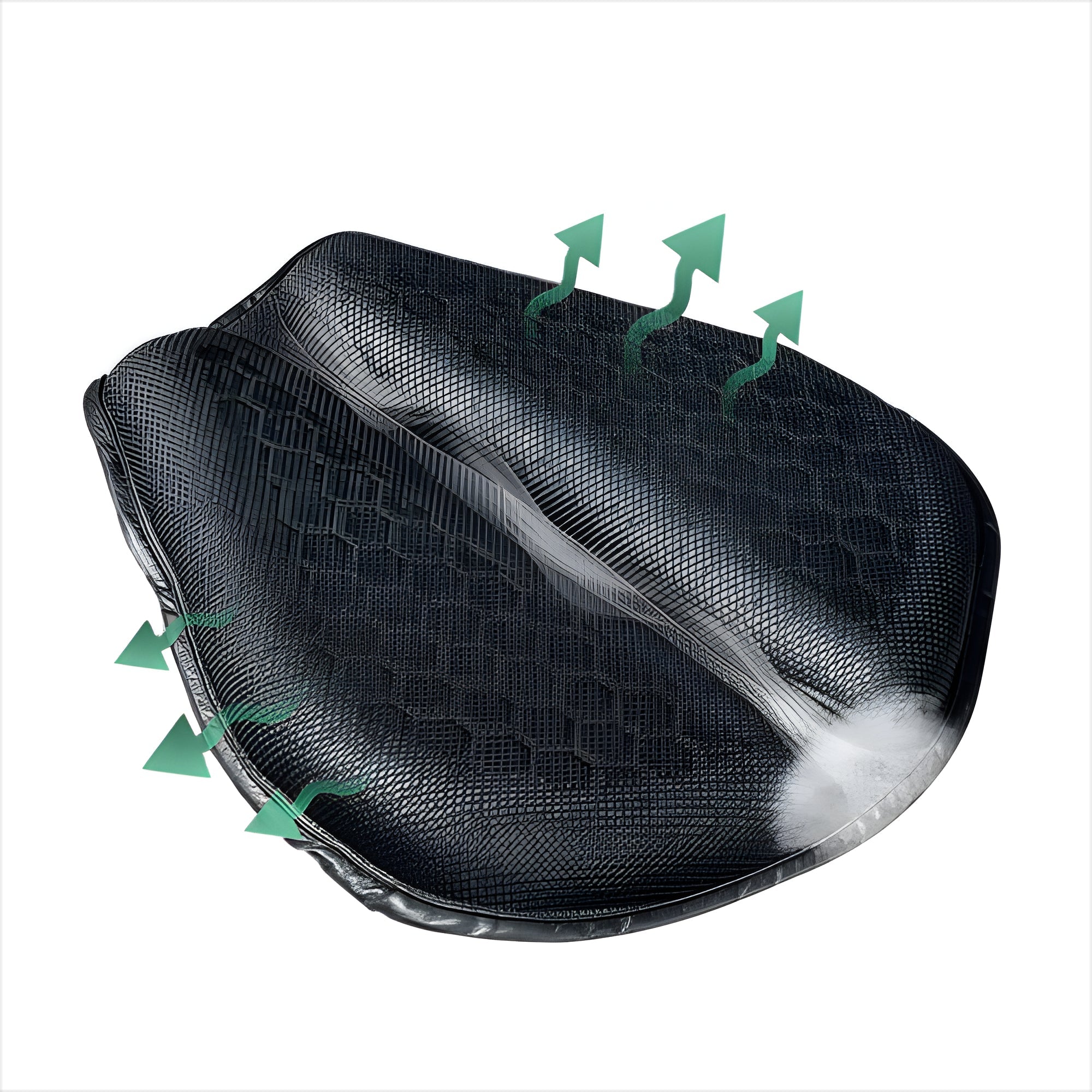 Motorcycle Gel Seat Cushion For Long Distance Rides Petal Shaped Design Breathable