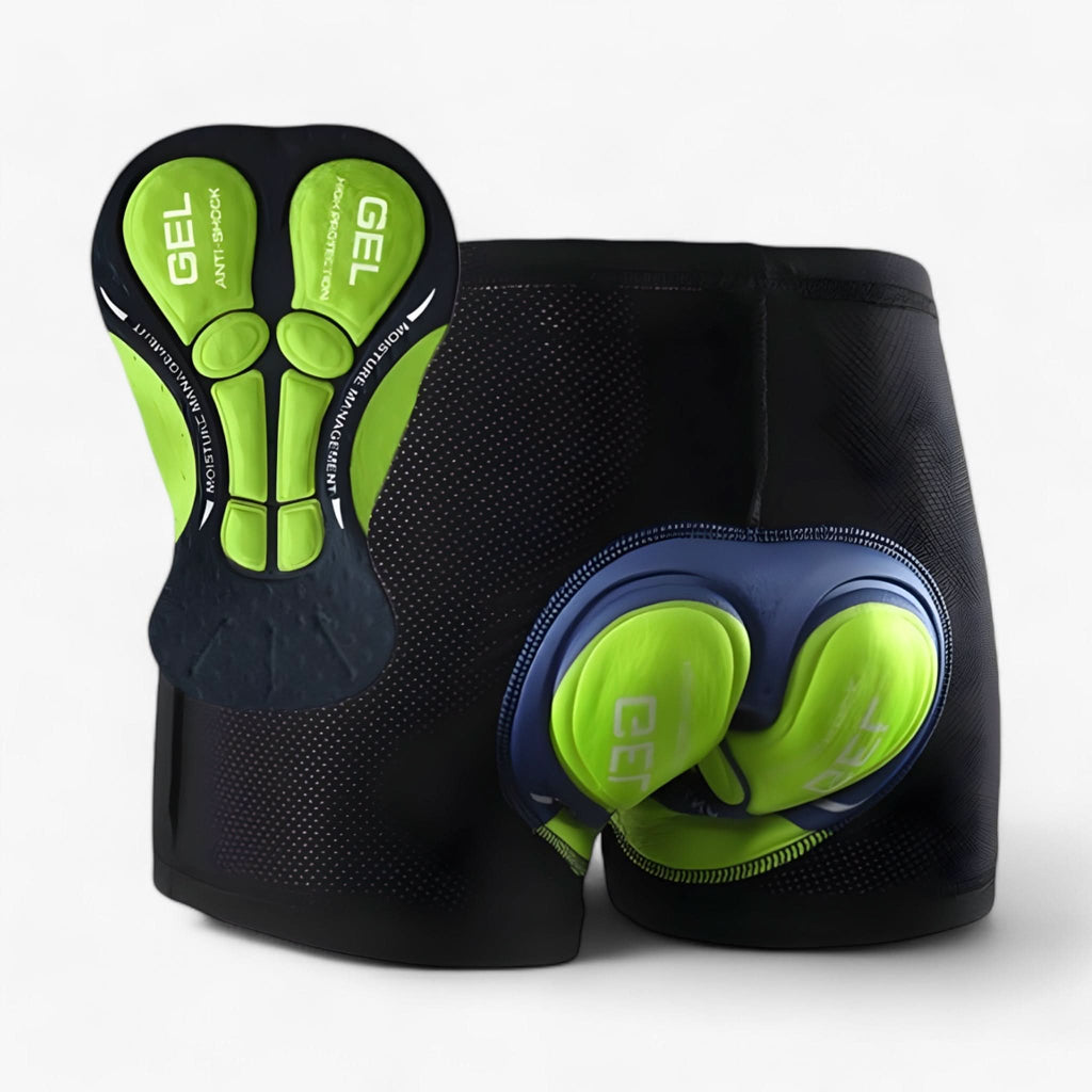 Motorcycle Shorts Padded With 5D Gel Padded Design For Comfort Green