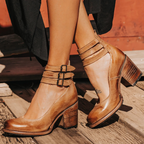 Voda | Women’s Elegant & Comfortable Sandals – Chic Arch-Support Sole & Refined Artisan Straps Light brown