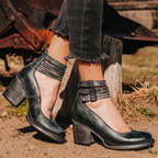 Voda | Women’s Elegant & Comfortable Sandals – Chic Arch-Support Sole & Refined Artisan Straps Black