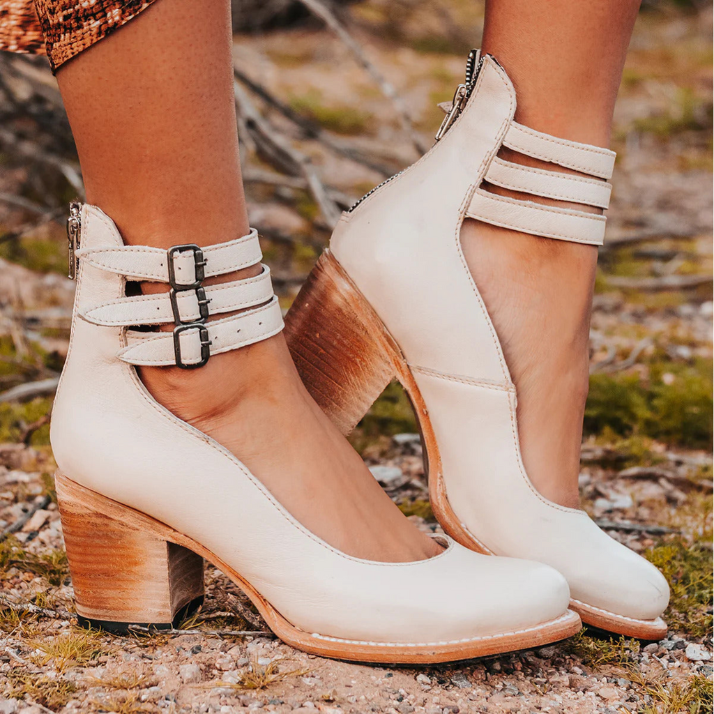Voda | Women’s Elegant & Comfortable Sandals – Chic Arch-Support Sole & Refined Artisan Straps White
