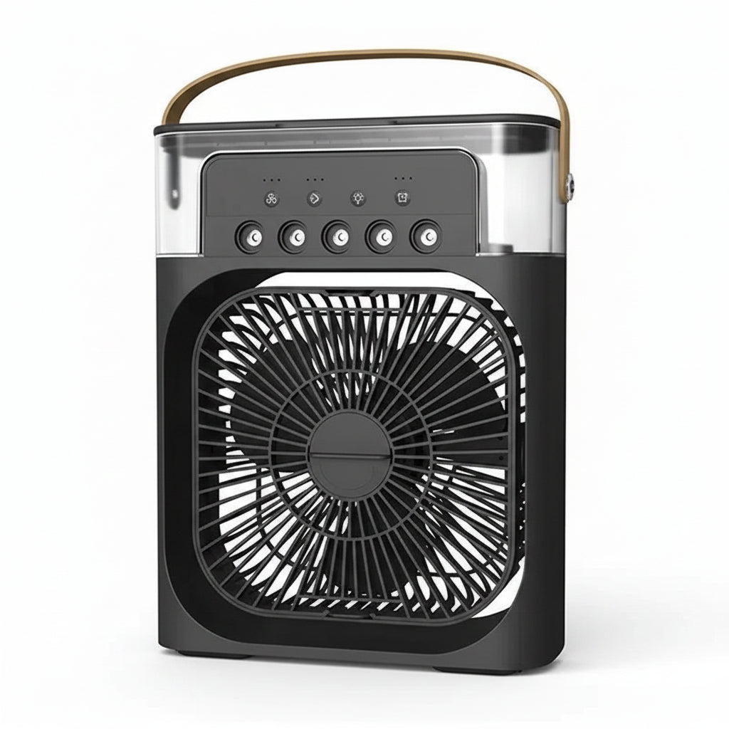 New 3 In 1 Fan AIr Conditioner Household Mini Air Cooler LED Night Light Portable Humidifier Air Adjustment Fan Office Home Fan 6