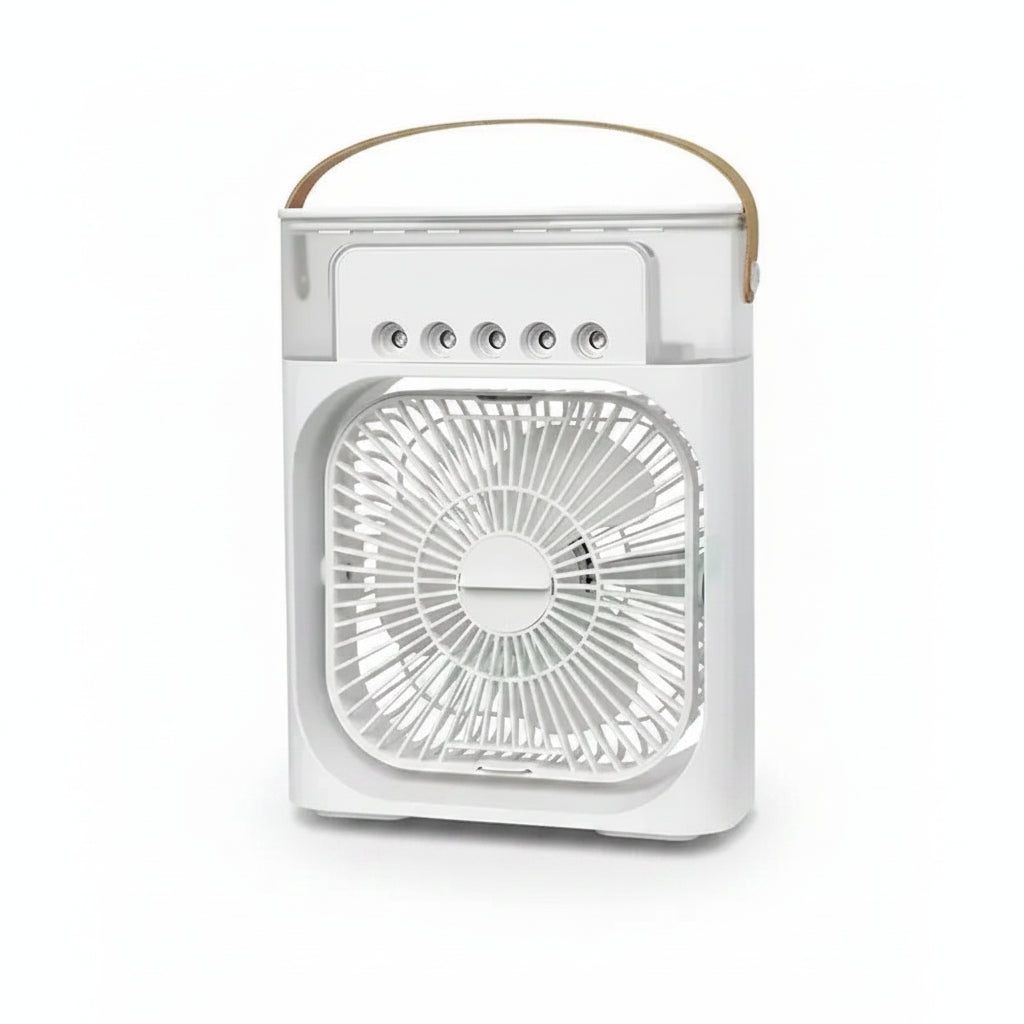 New 3 In 1 Fan AIr Conditioner Household Mini Air Cooler LED Night Light Portable Humidifier Air Adjustment Fan Office Home Fan 7