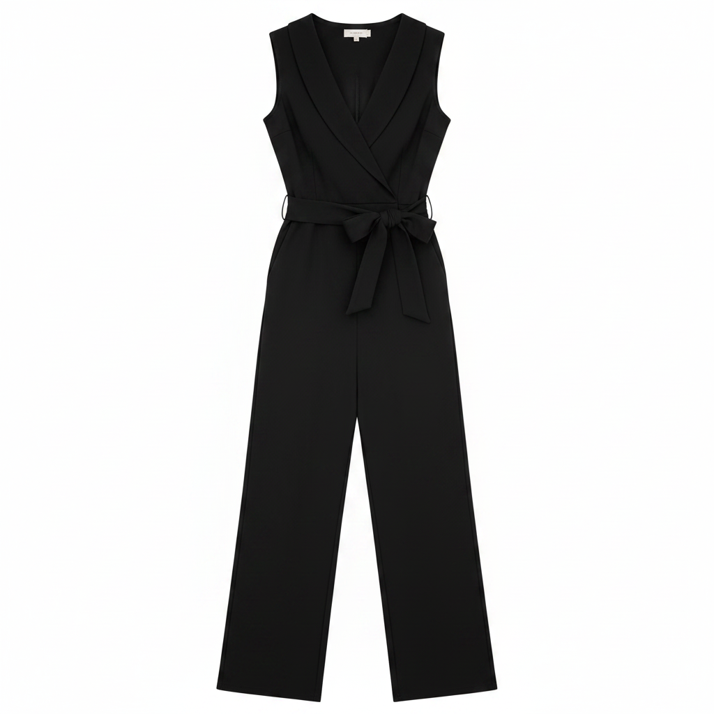 Women’s Statement Jumpsuit – Kinetic Drape, Structured Bodice & Avant-Garde Grace