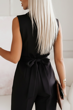 Women’s Statement Jumpsuit – Kinetic Drape, Structured Bodice & Avant-Garde Grace