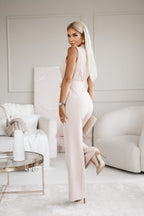 Women’s Statement Jumpsuit – Kinetic Drape, Structured Bodice & Avant-Garde Grace