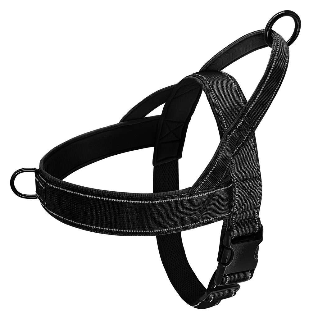 No-Pull Dog Harness with Reflective Details Black