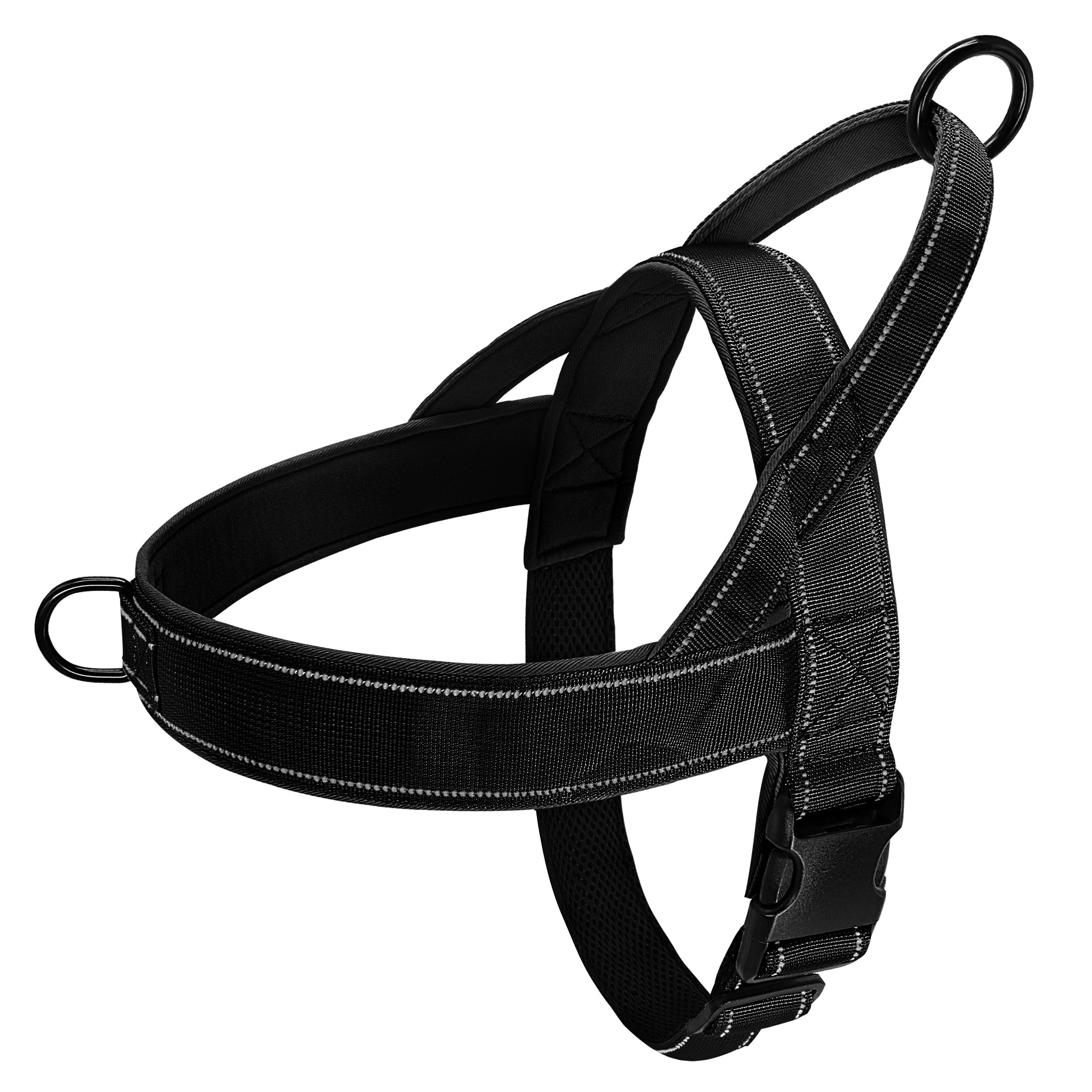 No-Pull Dog Harness with Reflective Details Black