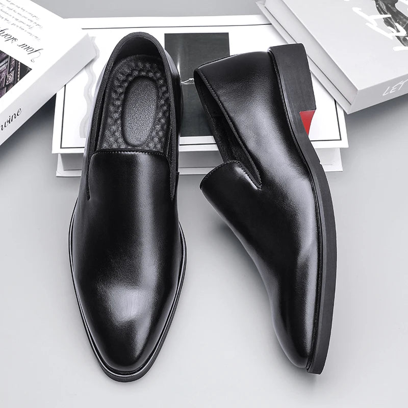 Noctis | Men's Genuine Leather Loafers – Luxury Designer Driving Shoes & Tailored Classic Slip-On Black