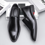 Noctis | Men's Genuine Leather Loafers – Luxury Designer Driving Shoes & Tailored Classic Slip-On Black