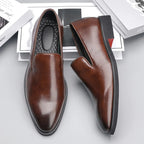 Noctis | Men's Genuine Leather Loafers – Luxury Designer Driving Shoes & Tailored Classic Slip-On Brown