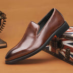 Noctis | Men's Genuine Leather Loafers – Luxury Designer Driving Shoes & Tailored Classic Slip-On