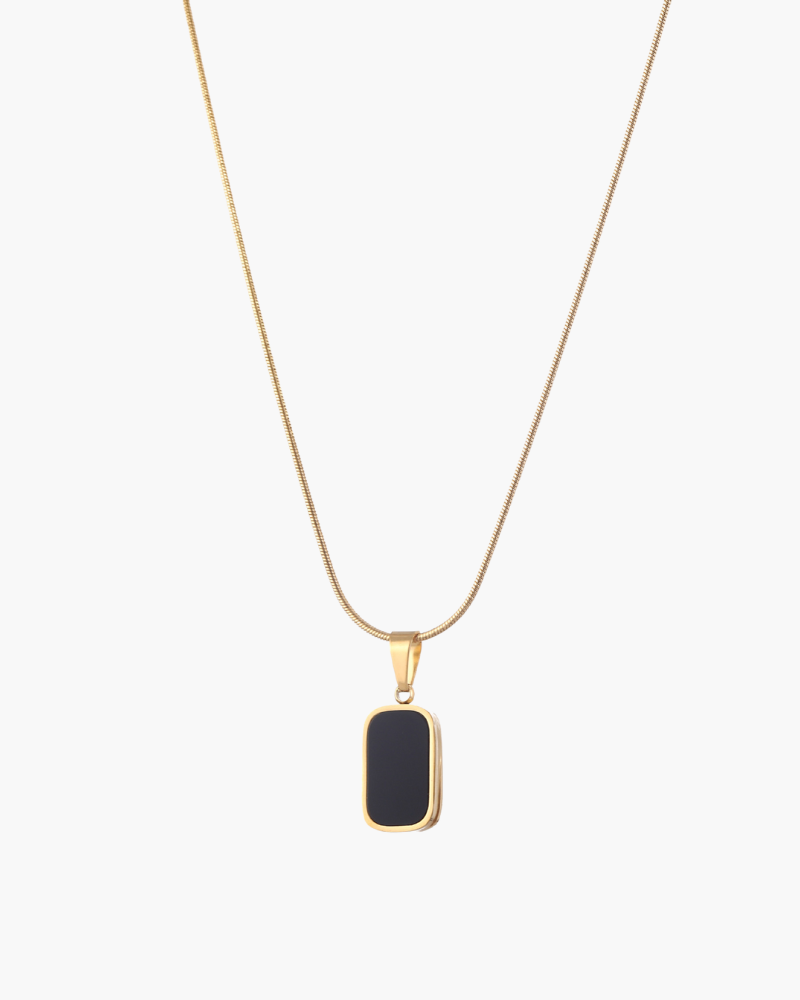 Noir | Noir Necklace – Luxury Midnight Pendant & Tailored Minimalist Choker Default