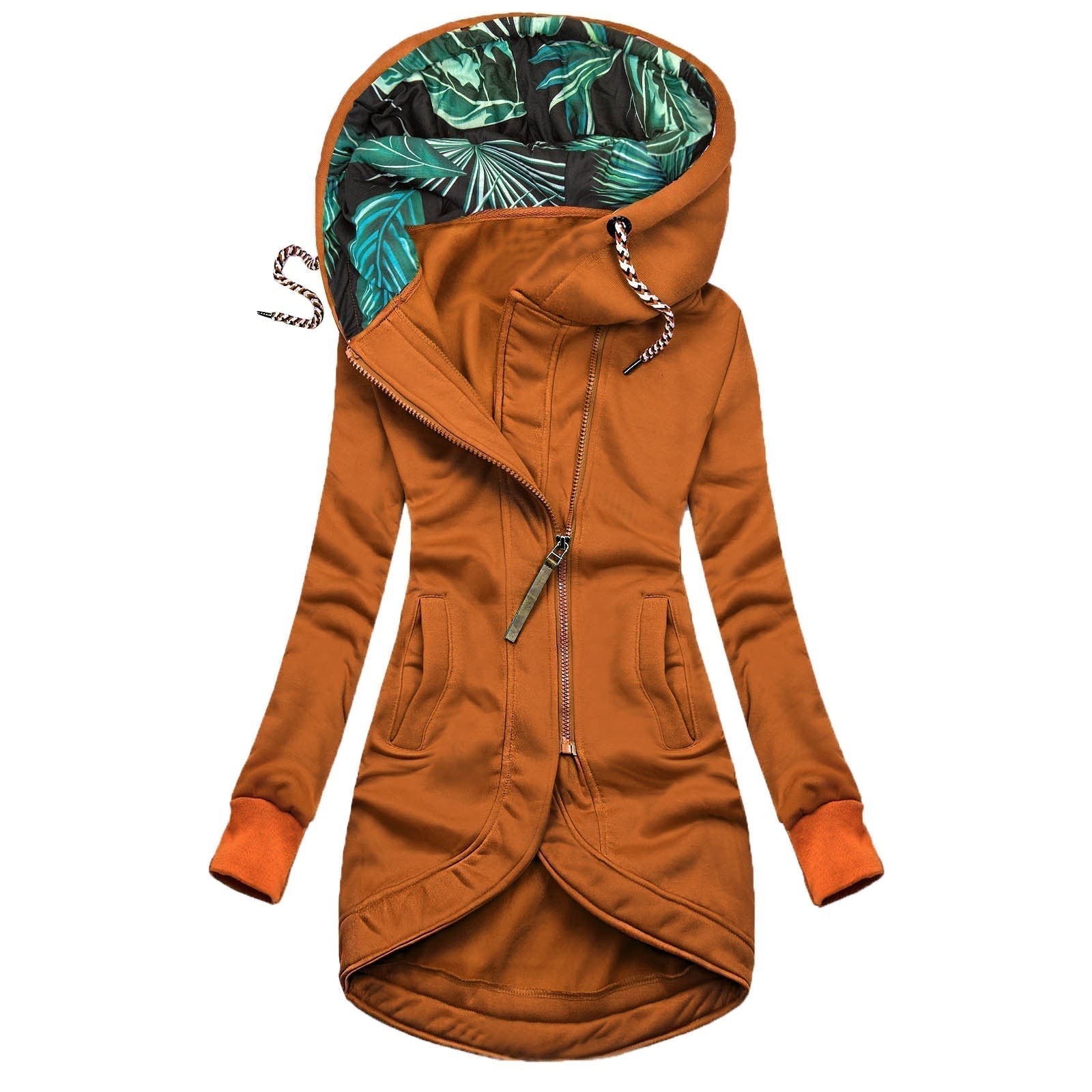 Umami | Women's Jacket | Contrast Printed Lining Yellow