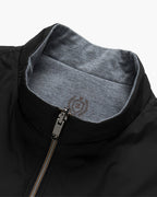 Luka | Men's Slim-Fit Black Bodywarmer Vest - Insulated Zip-Up Puffer Gilet