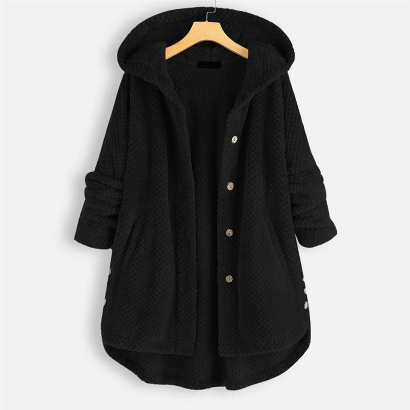 Flōre | Women's Classic Winter Coat - Warm Wool Blend Overcoat & Long Tailored Jacket Black