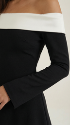 Women's Off-Shoulder Mini Dress Odessa Sleek Party Cocktail Style