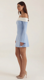 Women's Off-Shoulder Mini Dress Odessa Sleek Party Cocktail Style