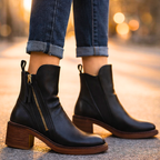 Zahara | Leather Ankle Boots – Chic Artisan Craft & Refined Slimming Silhouette