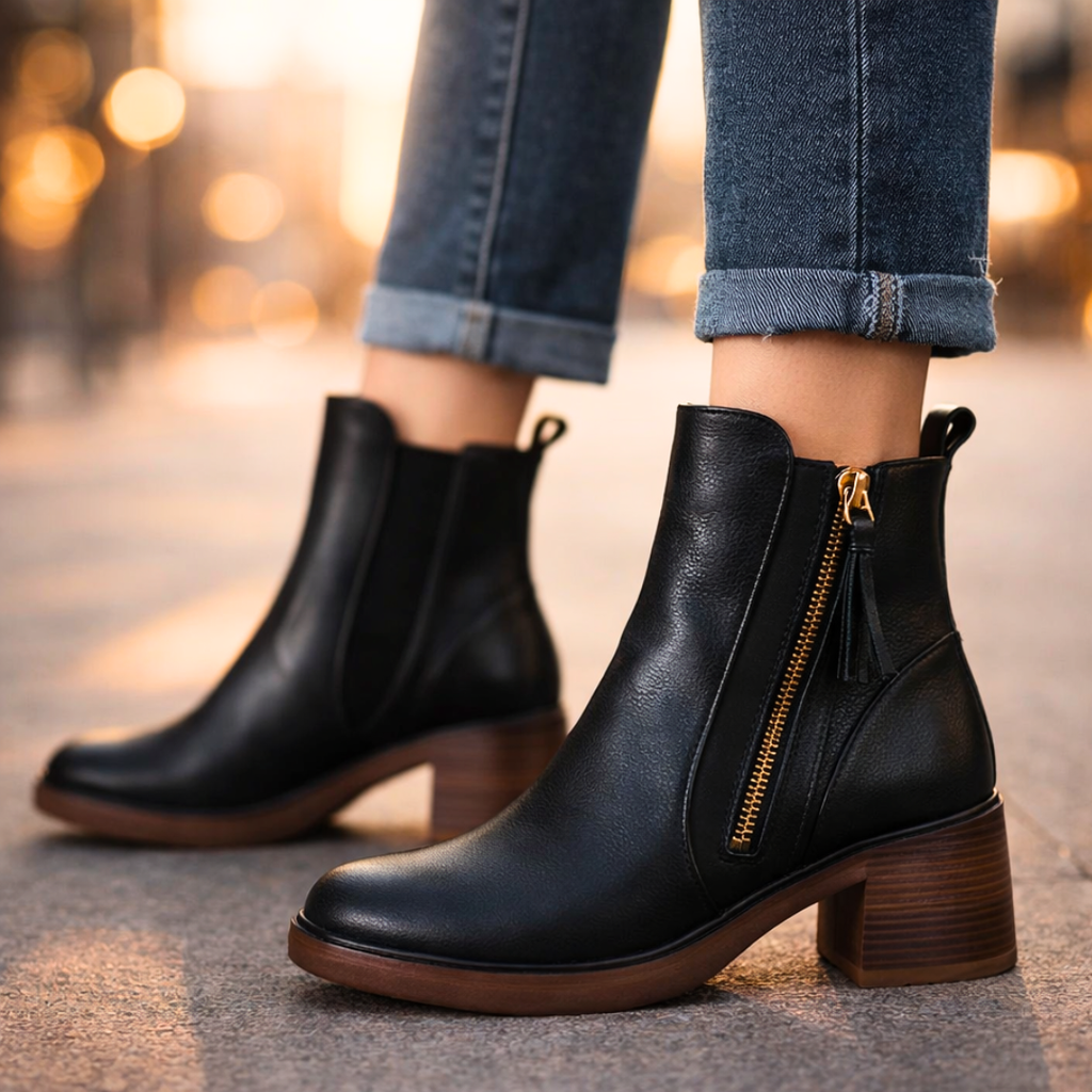 Zahara | Leather Ankle Boots – Chic Artisan Craft & Refined Slimming Silhouette