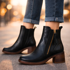 Zahara | Leather Ankle Boots – Chic Artisan Craft & Refined Slimming Silhouette