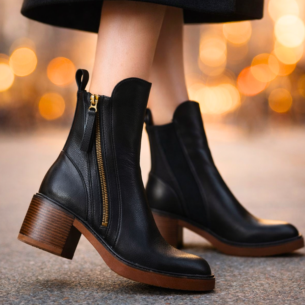 Zahara | Leather Ankle Boots – Chic Artisan Craft & Refined Slimming Silhouette