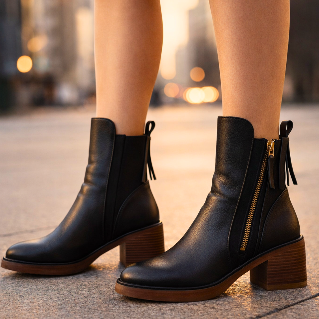 Zahara | Leather Ankle Boots – Chic Artisan Craft & Refined Slimming Silhouette
