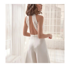 Women’s Modern Jumpsuit – Sculpted V-Neckline, Cinch-Waist Tailoring & Devotional Glamour
