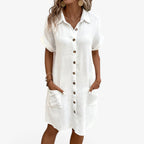 Olivia Summer Dress – Elegant Fabric Blend with Comfort & Style
