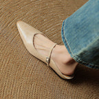 Triton | Women’s Genuine Leather Mules – Chic Slip-On Loafers & Refined Artisan Cushion