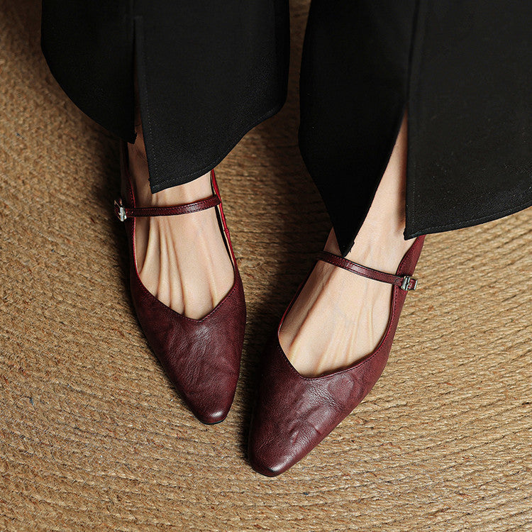 Triton | Women’s Genuine Leather Mules – Chic Slip-On Loafers & Refined Artisan Cushion