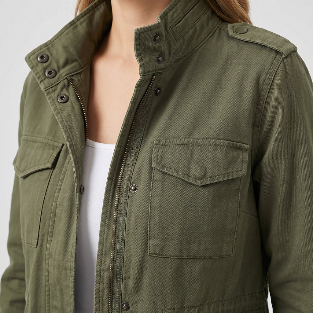 Windbreaker for Women – Oversized Korean Style with Many Pockets