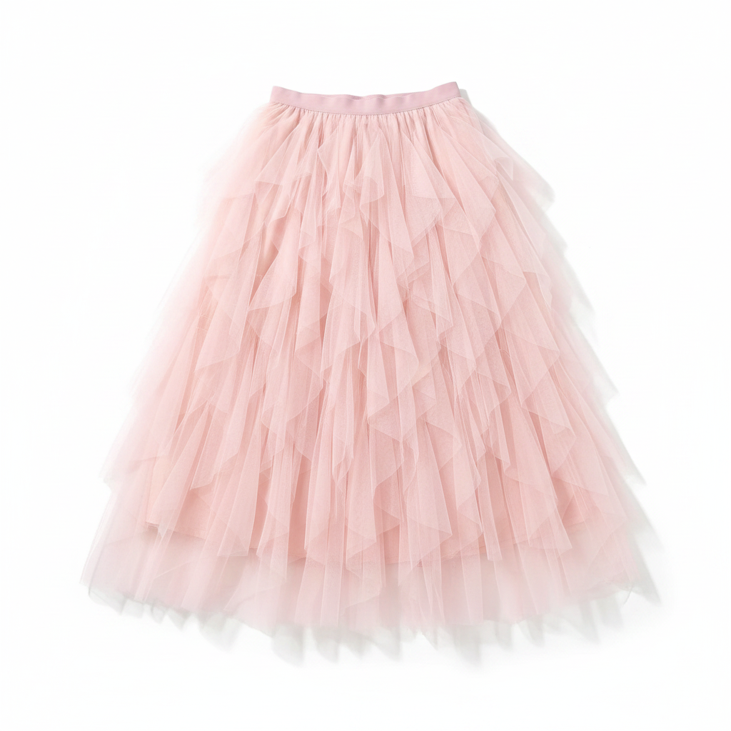 Pamelo | Modern High Waisted Skirt with Ruffles for Women - Stylish