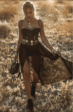 Pamelo | Women's Summer Dress – Vintage Festival Look, Charming Design & Airy Style black