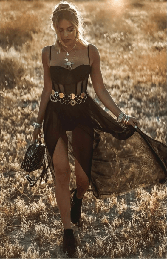 Pamelo | Women's Summer Dress – Vintage Festival Look, Charming Design & Airy Style black
