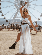 Pamelo | Women's Summer Dress – Vintage Festival Look, Charming Design & Airy Style white