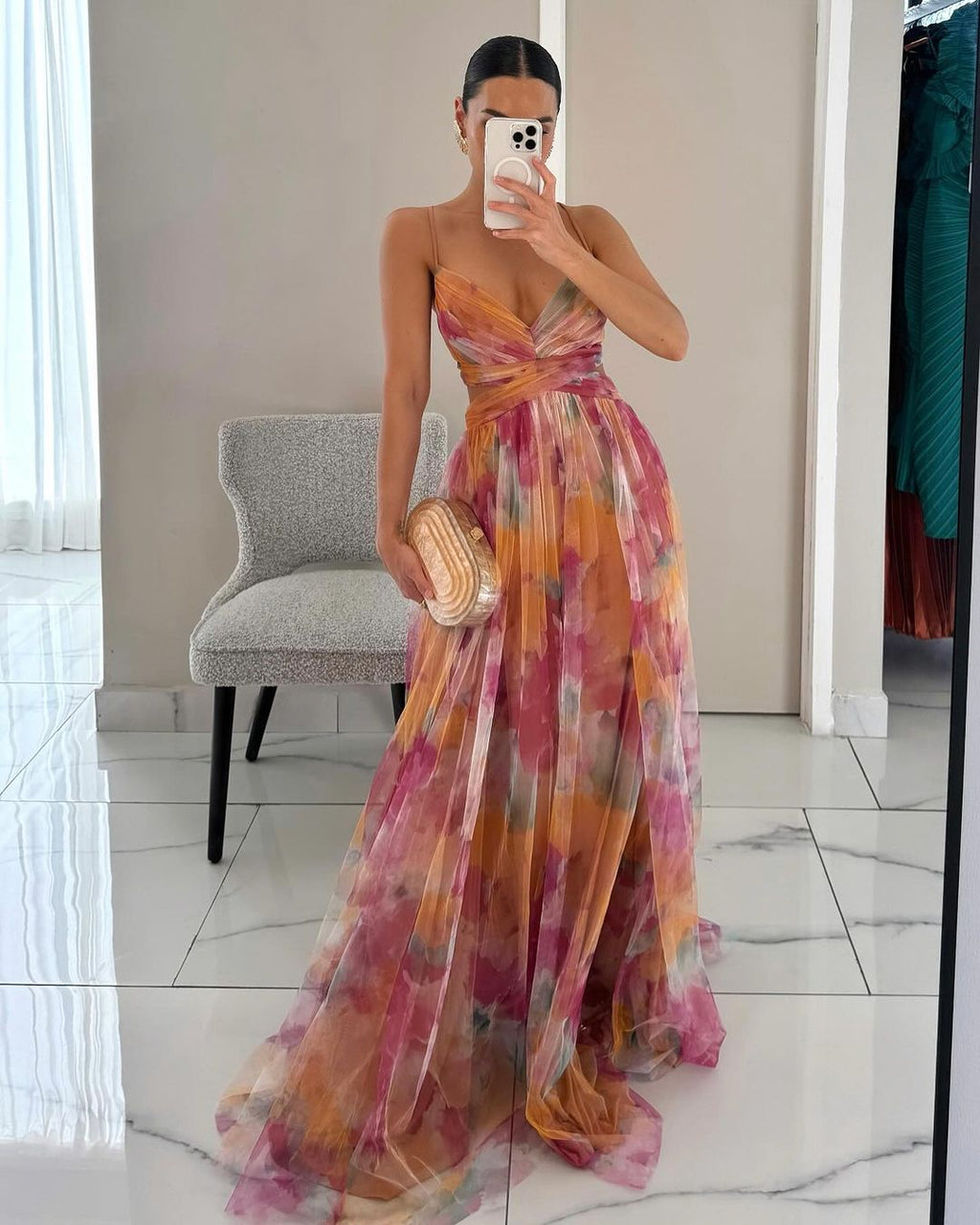 Pasha | Floral elegance and sublimated silhouette Dress