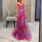 Pasha | Floral elegance and sublimated silhouette Dress rose