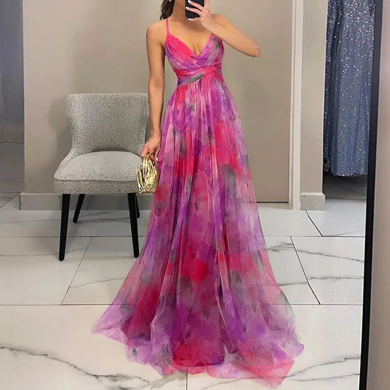 Pasha | Floral elegance and sublimated silhouette Dress rose