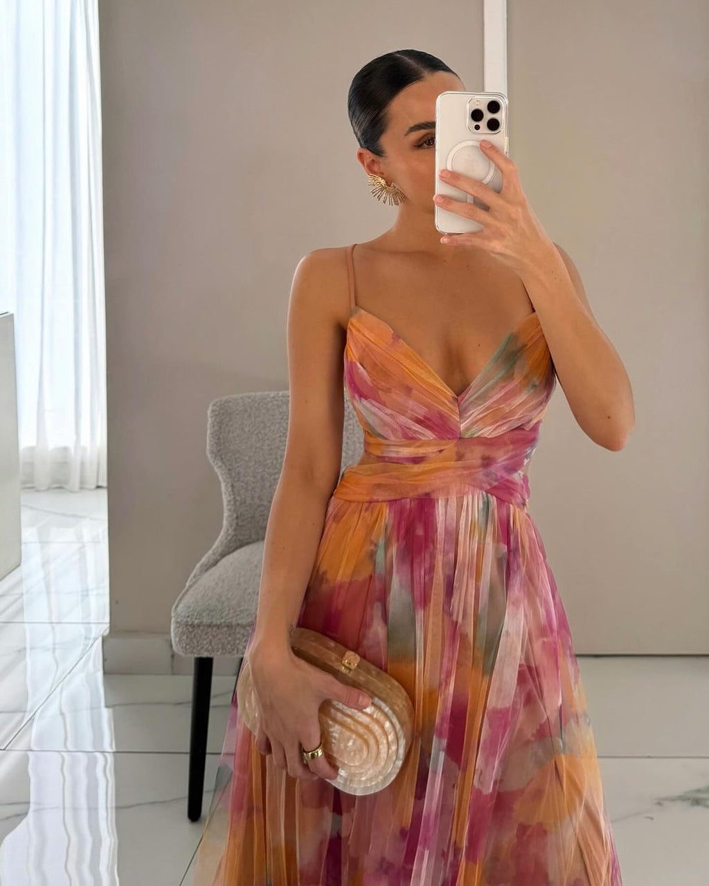 Pasha | Floral elegance and sublimated silhouette Dress