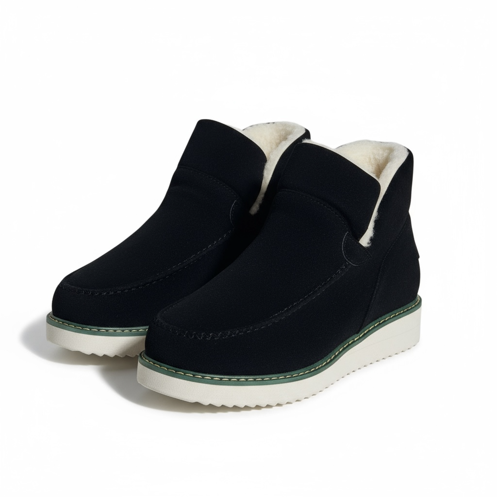 Chāme | Boots for Women | Ankle-Height Slip-On Black