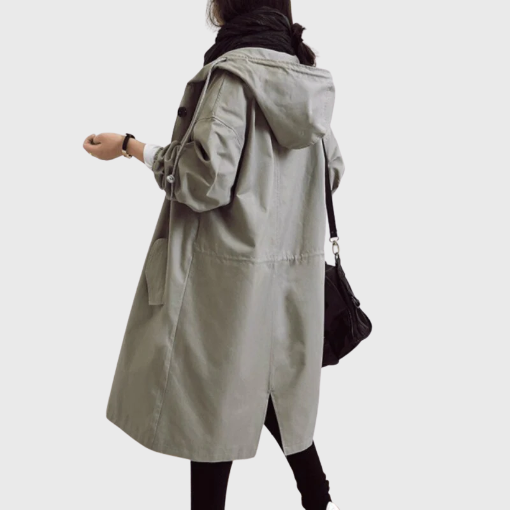 Bersh | Women’s Coat | Trench Longline Hooded
