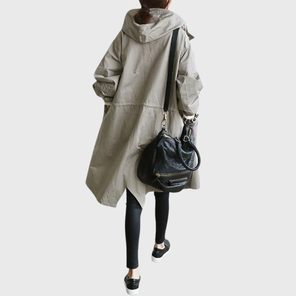Bersh | Women’s Coat | Trench Longline Hooded