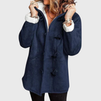Sephira | Women’s Jacket | Hooded Neckline with Front Toggle Fastenings Navy