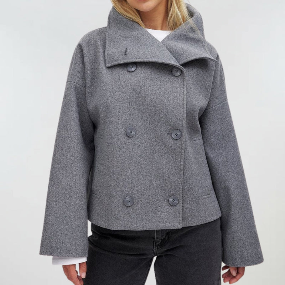 Parsha | Women’s Coat | Cropped Double Breasted
