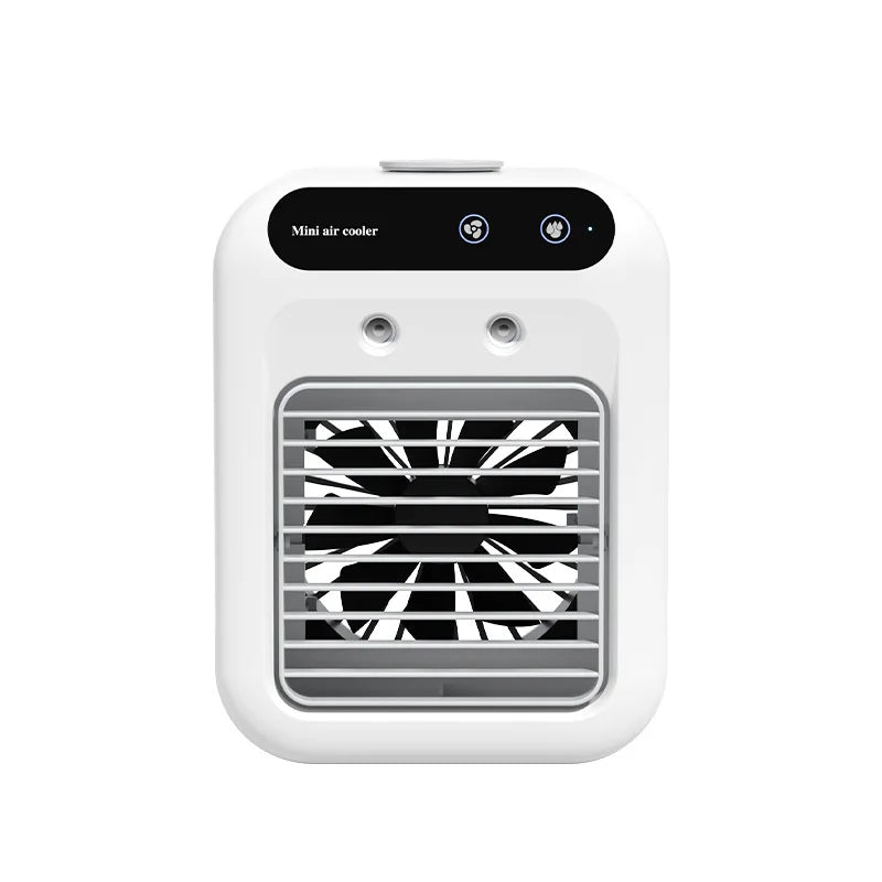 Portable Desktop Air Cooler – Mini Spray Humidifier Fan, 500ml Tank, USB Personal Air Conditioner for Dorm, Home & Office Default