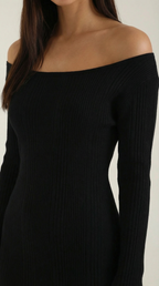 Women's Off-Shoulder Bodycon Maxi Dress Sleek Evening Gown