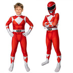 Ranger Costume Jumpsuit for Kids Superhero Cosplay Designs red