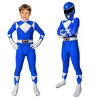 Ranger Costume Jumpsuit for Kids Superhero Cosplay Designs blue