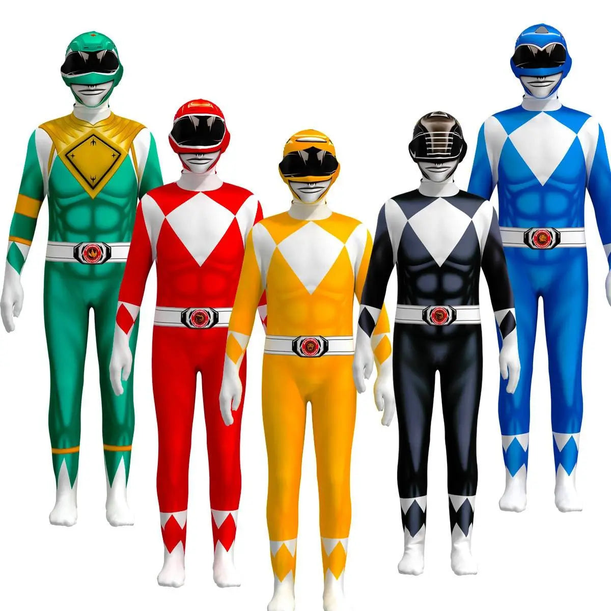 Ranger Costume Jumpsuit for Kids Superhero Cosplay Designs